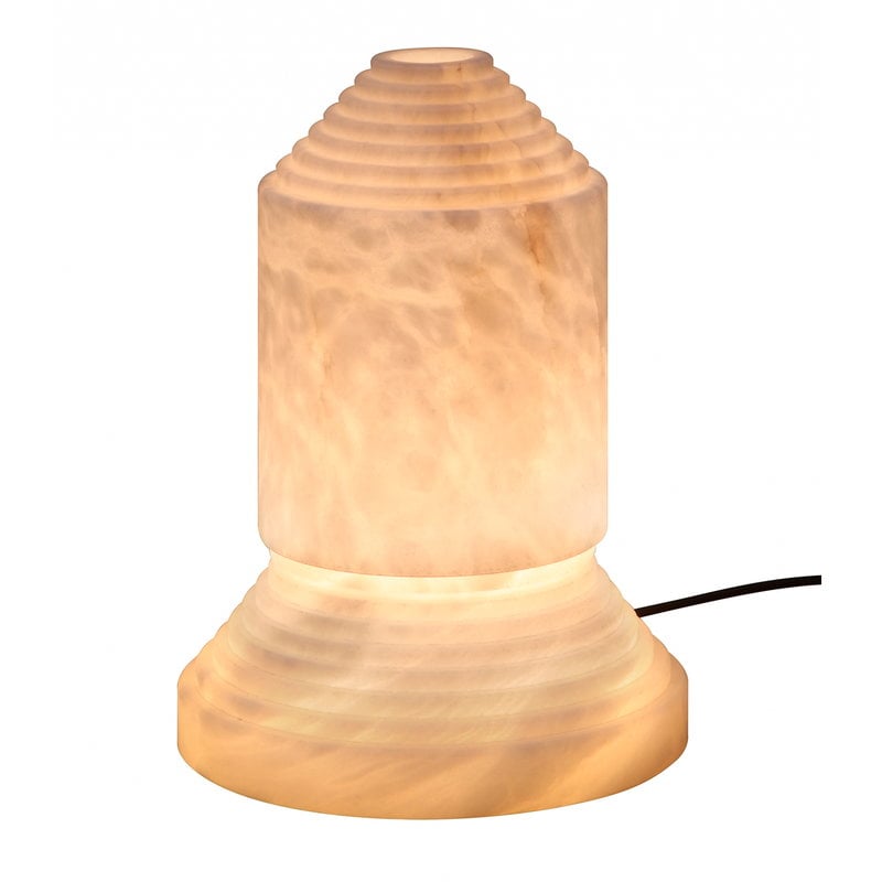 BABEL - LED alabaster table lamp with Dimmer.