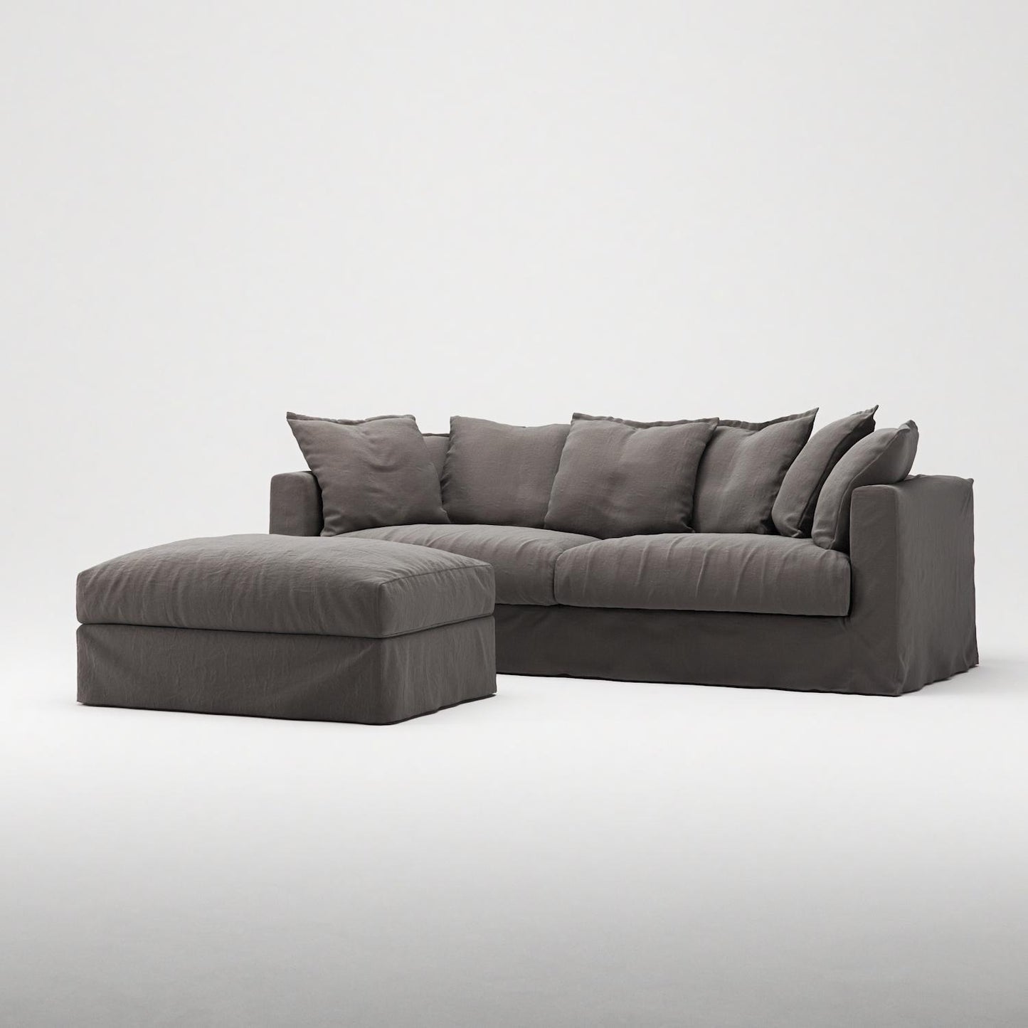 Decotique Le Grand Air Footstool Smoked Granite