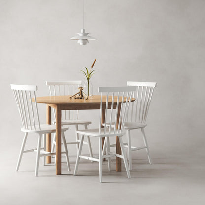 Department Wood Dining Table Set Oak/ White