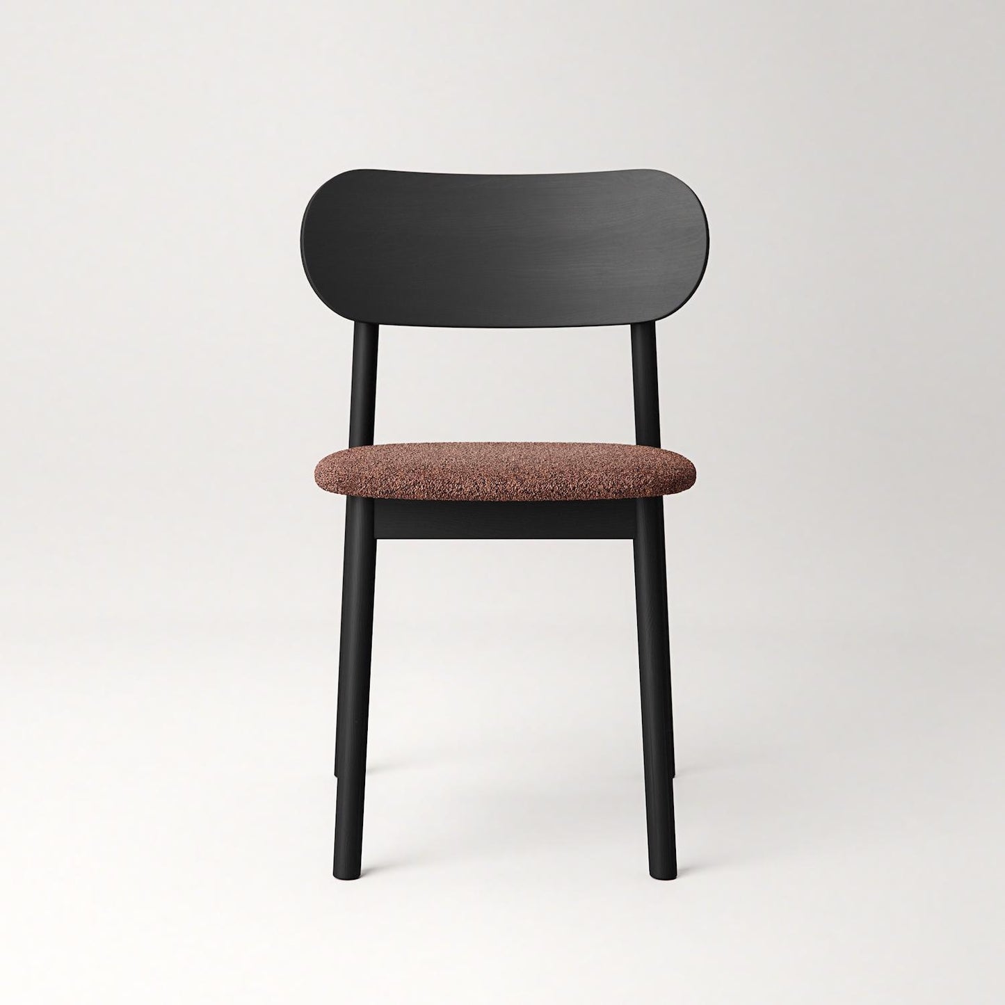 Decotique Elephant Dining Chair Black/Rust Bouclé