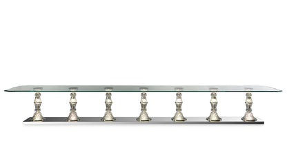PALAZZO DUCALE 72 - Rectangular glass table