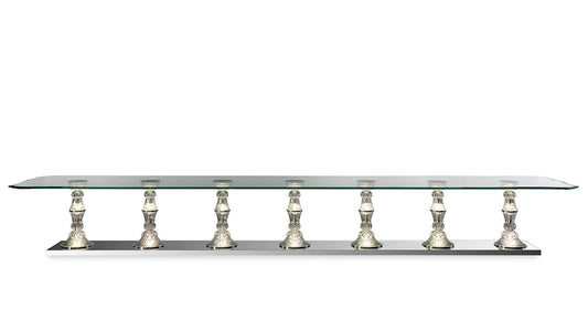 PALAZZO DUCALE 72 - Rectangular glass table