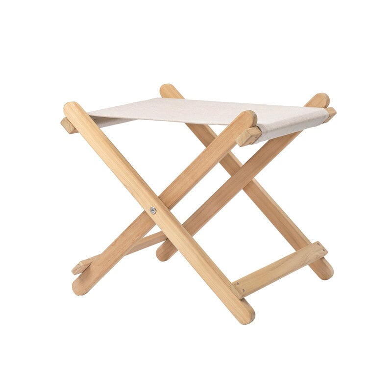 BM5768 Deck chair footstool by Carl Hansen & Søn #teak - off-white #