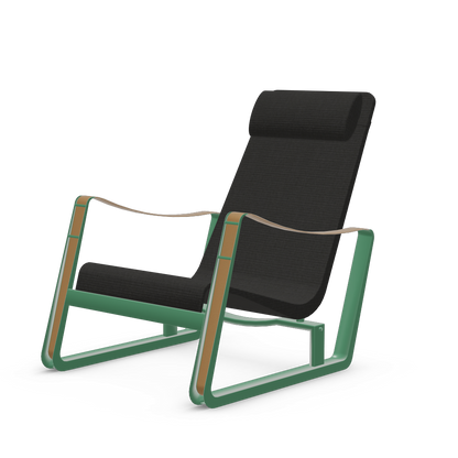 Cite Lounge Chair (Prouve Ble Vert powder-coated (smooth)) by Vitra