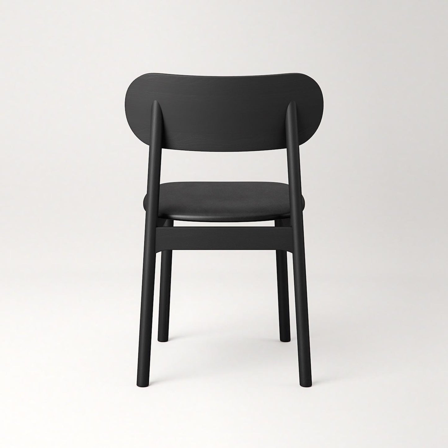 Decotique Elephant Dining Chair Black/Black Leather
