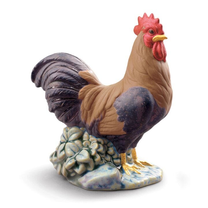 The Rooster Figurine I by Lladró