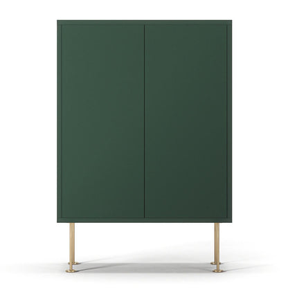 Decotique Vogue Cabinet 64 Green/Brass