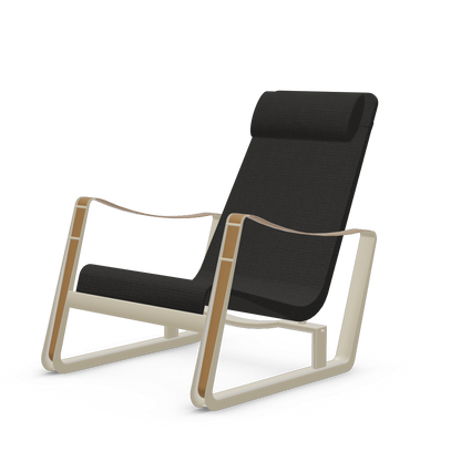 Cite Lounge Chair (Prouve Blanc Colombe (Ecru) powder-coated (smooth)) by Vitra