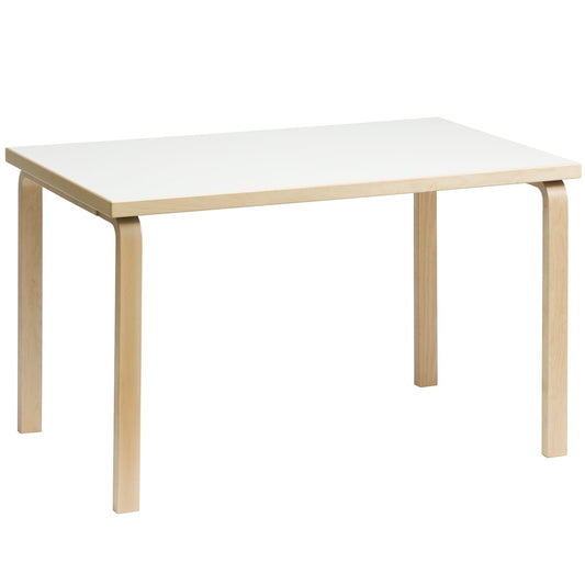 Aalto table 81B, birch - white laminate
