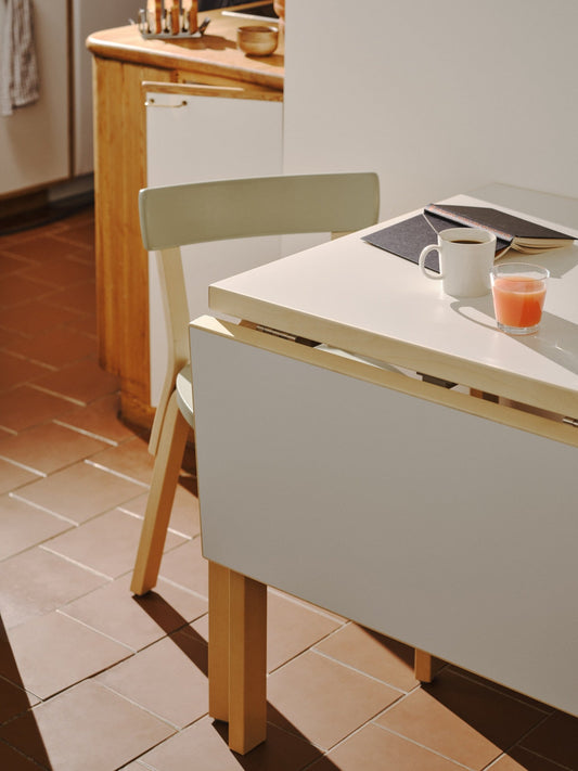 Aalto foldable table DL81C, birch - white laminate