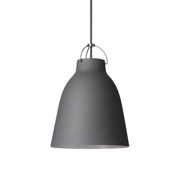 Caravaggio P2 pendant by Fritz Hansen #matt dark grey #