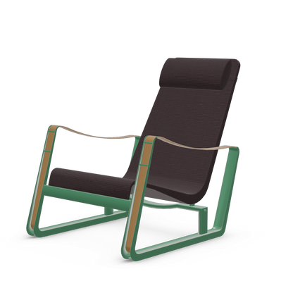 Cite Lounge Chair (Prouve Ble Vert powder-coated (smooth)) by Vitra