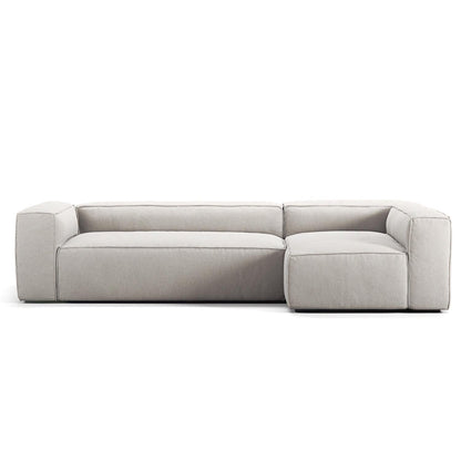 Decotique Grand 4-Seater Sofa Chaise Right Moonwhite