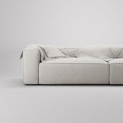 Decotique Grand 3-Seater Sofa Open End Right Moonwhite