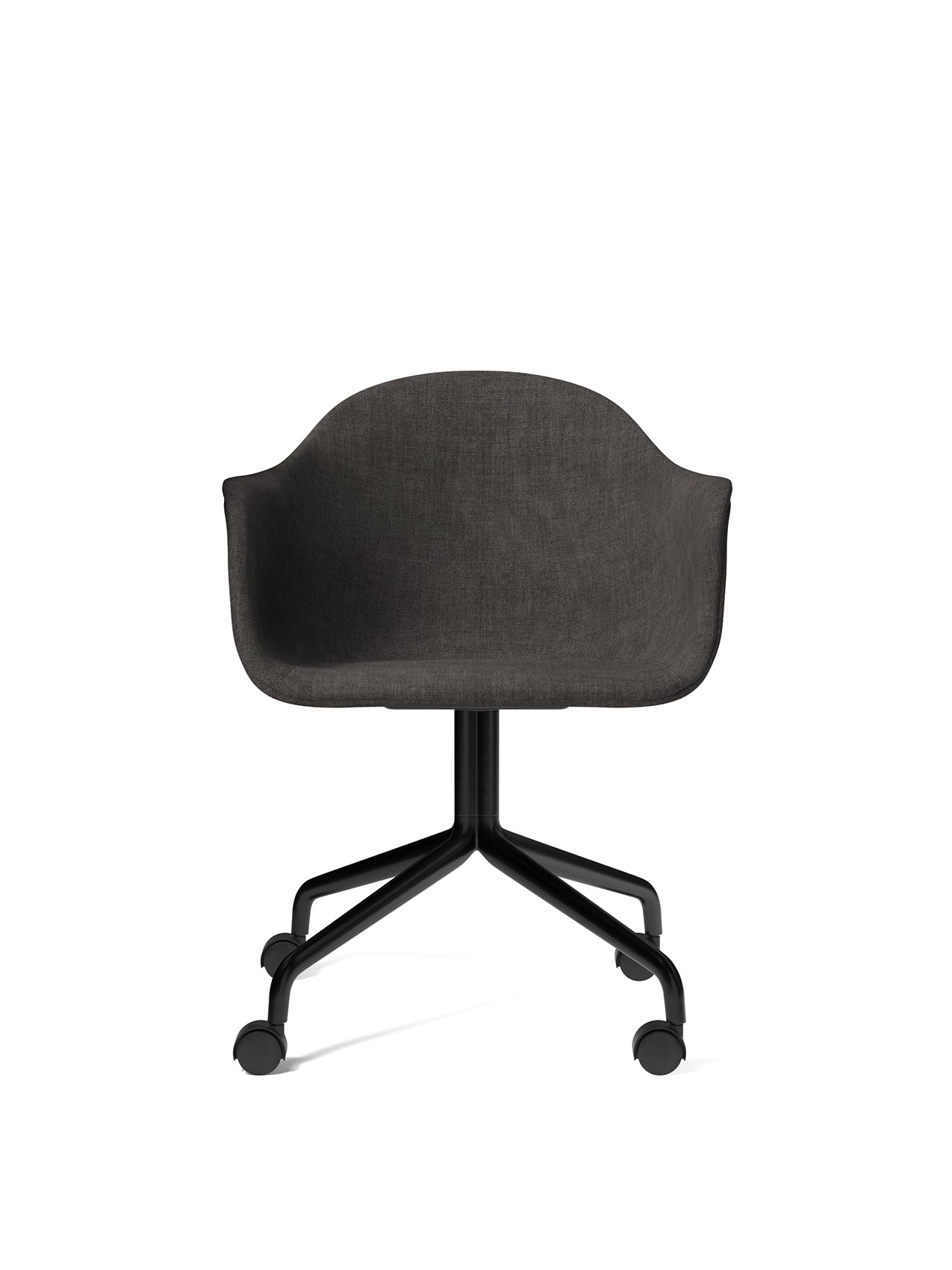 Harbour Dining Chair, Star Base, W/Casters, Upholstered by Audo Copenhagen