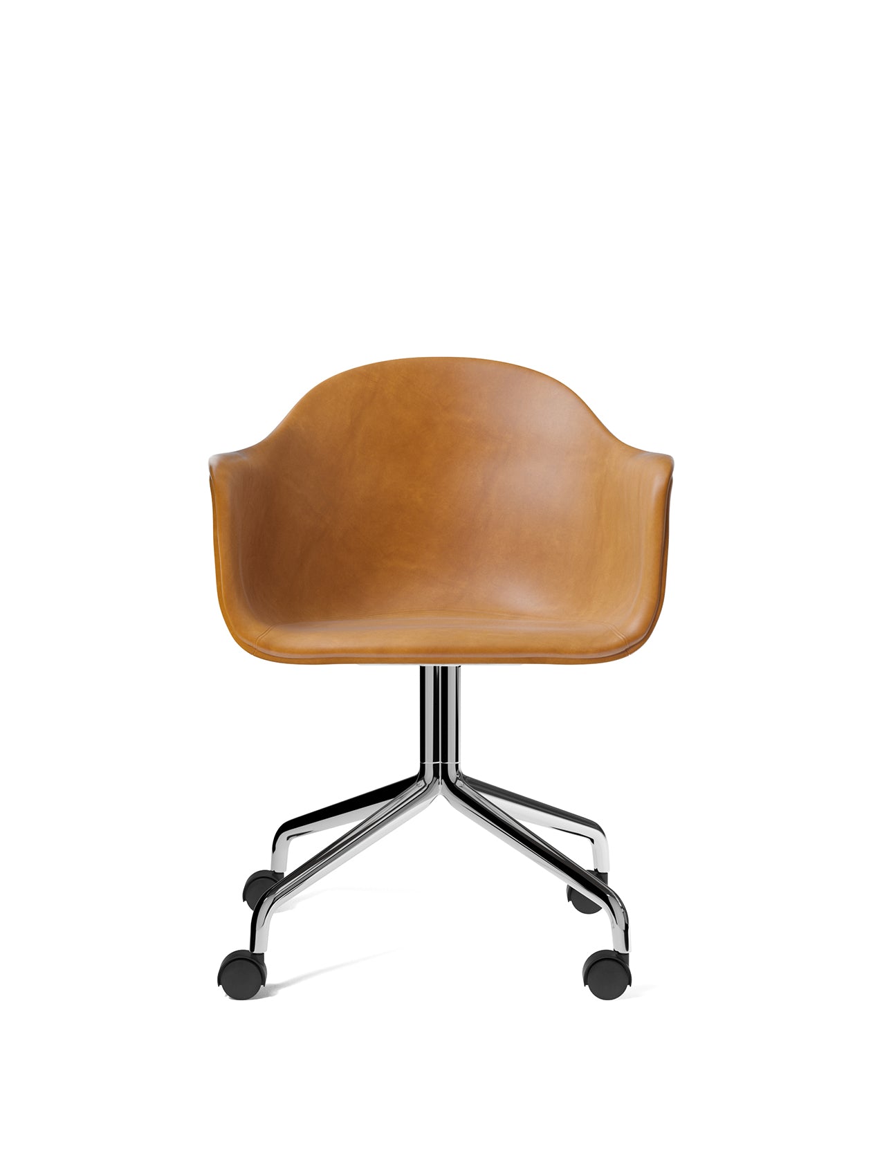 Harbour Dining Chair, Star Base, W/Casters, Upholstered by Audo Copenhagen