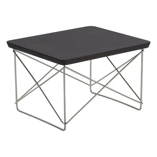 Eames LTR Occasional table, dark oak - stainless steel