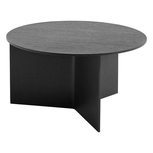 Slit Wood table, 65 cm, black