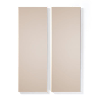Department Shelf for Store Cabinet with 2 Doors Set of 2 Mushroom