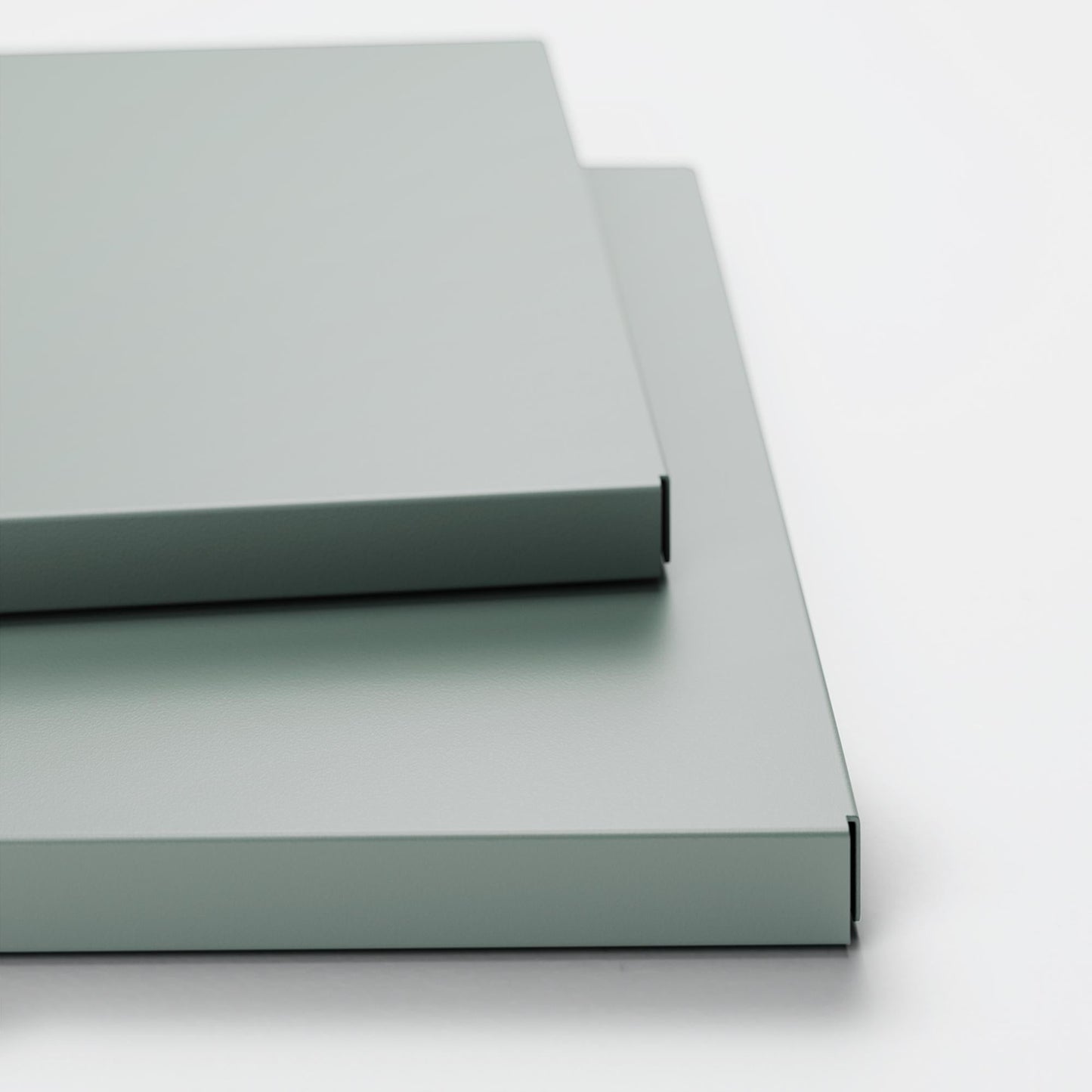 Department Shelf for Store Cabinet with 2 Doors Set of 2 Slate Grey