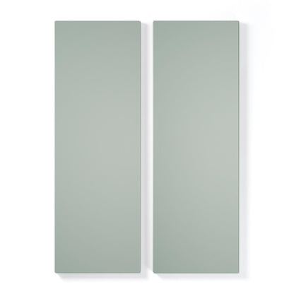 Department Shelf for Store Cabinet with 2 Doors Set of 2 Slate Grey