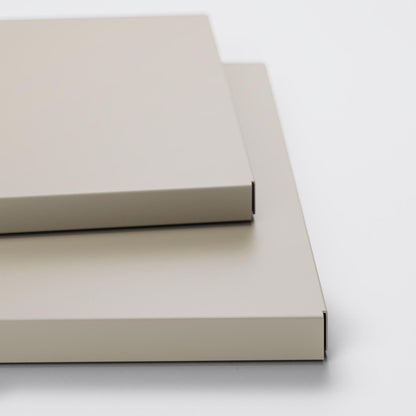 Department Shelf for Store Cabinet with 1 Door Set of 2 Pebble Grey