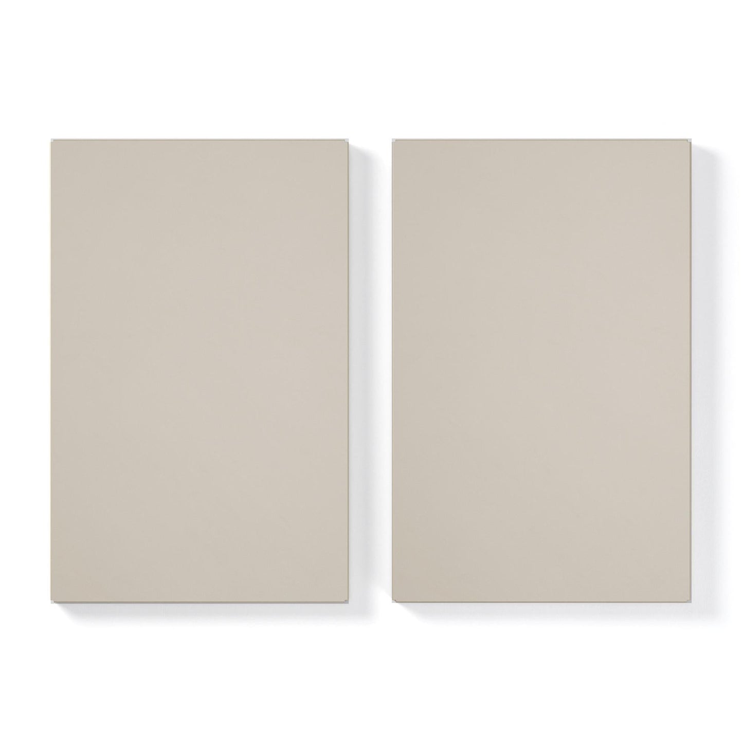 Department Shelf for Store Cabinet with 1 Door Set of 2 Pebble Grey