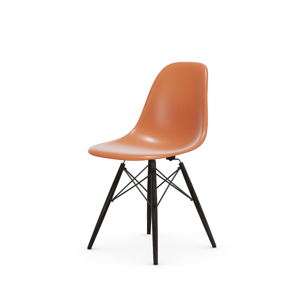 Eames Fiberglass Side Chair DSW (without upholstery).