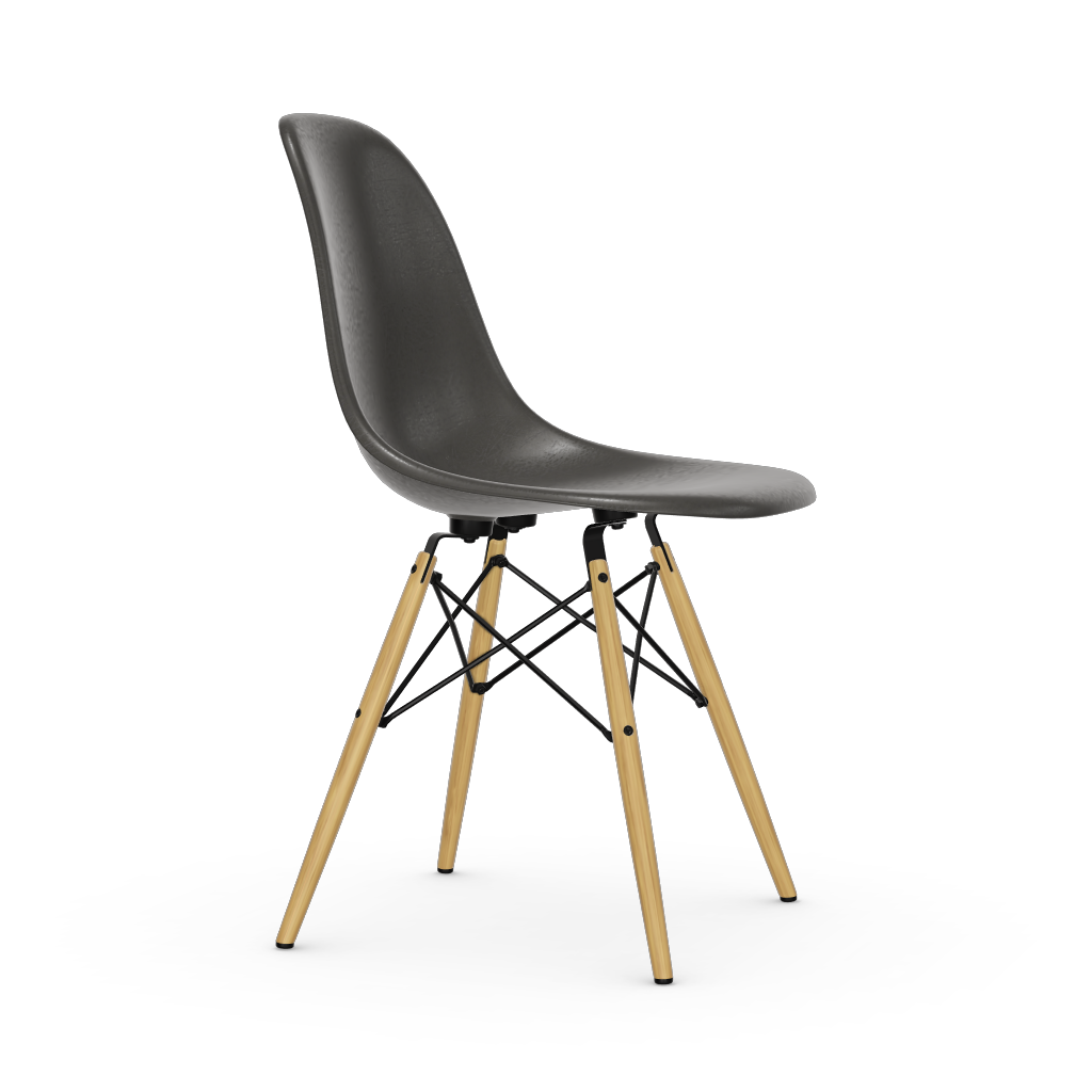 Eames Fiberglass Side Chair DSW (without upholstery).