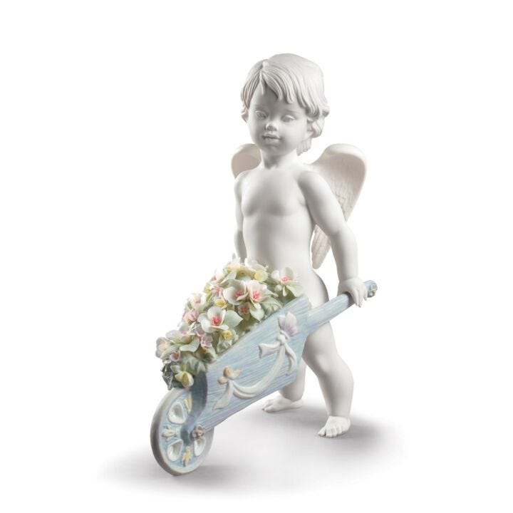 Celestial Flowers Angel Figurine by Lladró