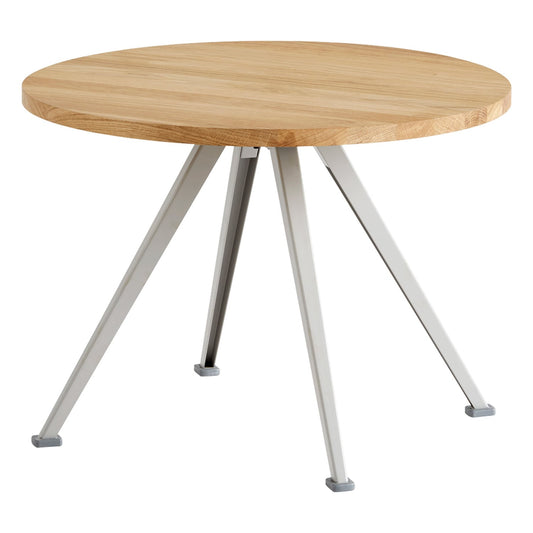 Pyramid coffee table 51, 60 cm, beige - lacquered oak