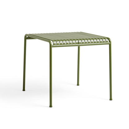Palissade Square Table by Hay #Olive Powder coated Steel