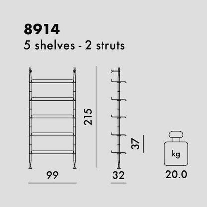 Adam Wood Shelf (1 Column).