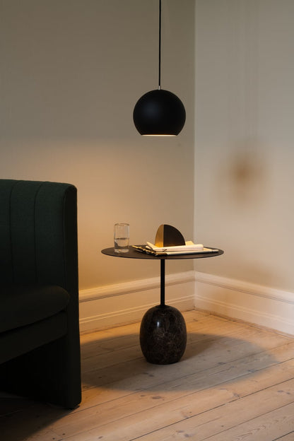 Lato LN9 coffee table, black - Emperador marble