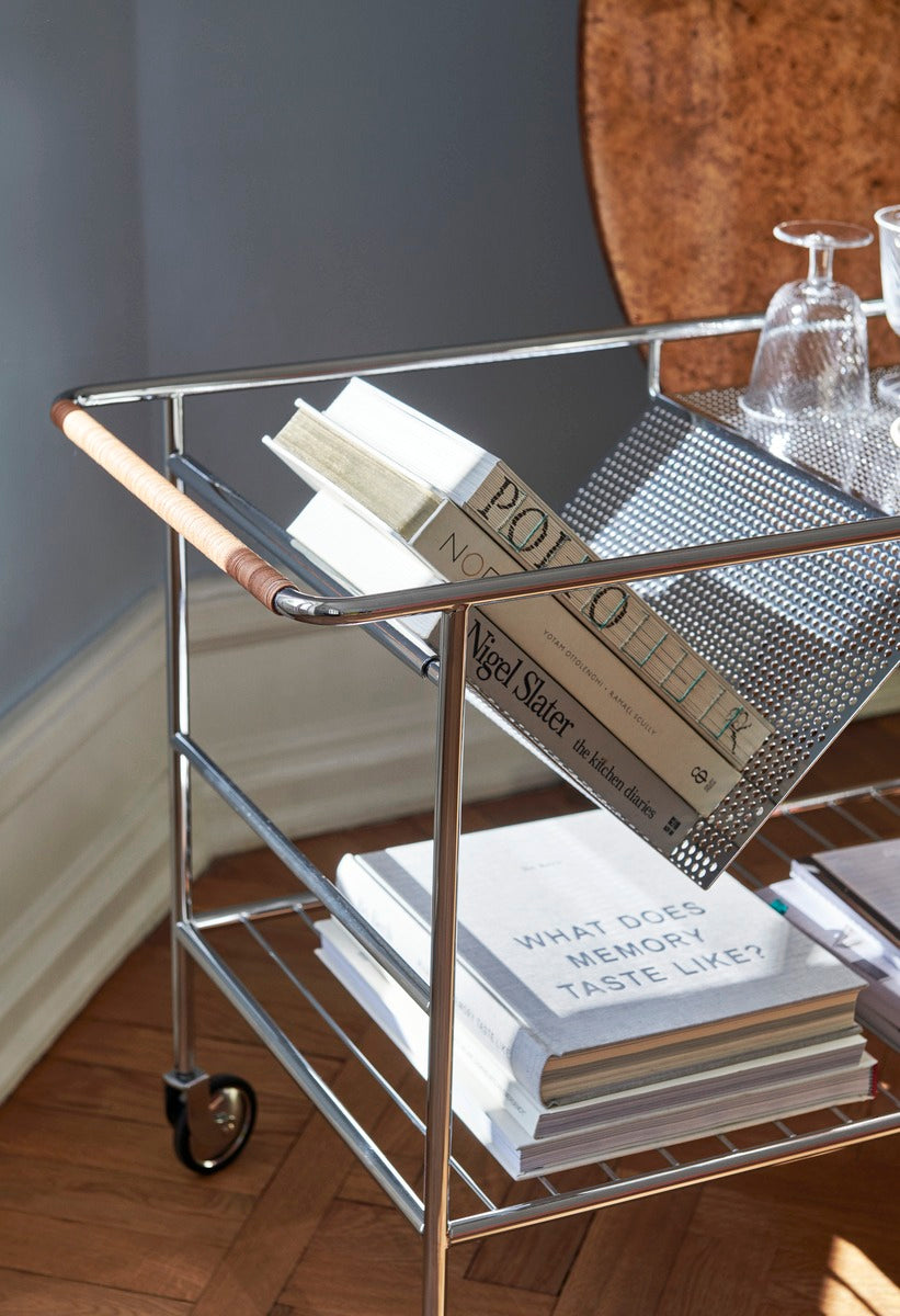 Alima NDS1 trolley, chrome - lacquered walnut