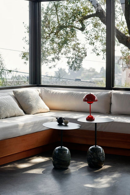 Lato LN8 coffee table, deep green - Verde Alpi marble