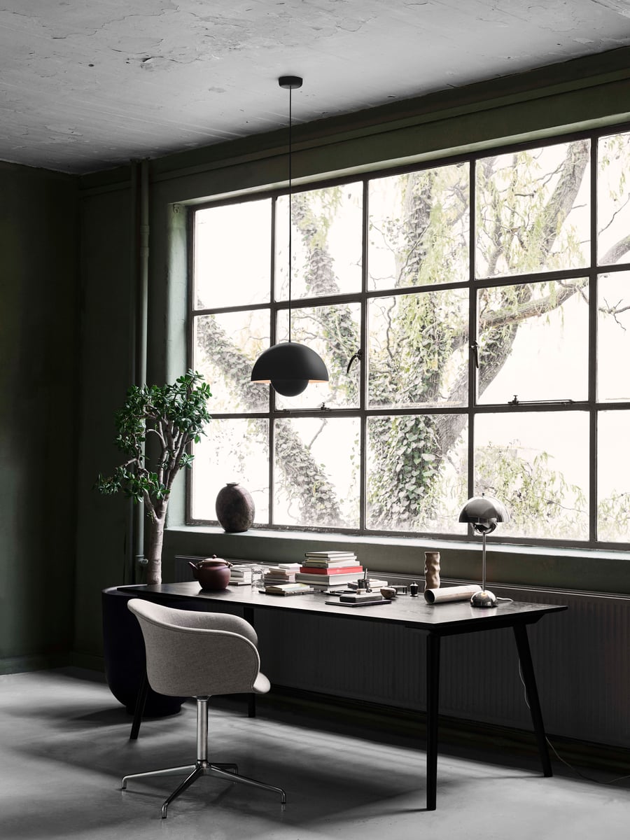 In Between SK5 table, 90x200 cm, black oak