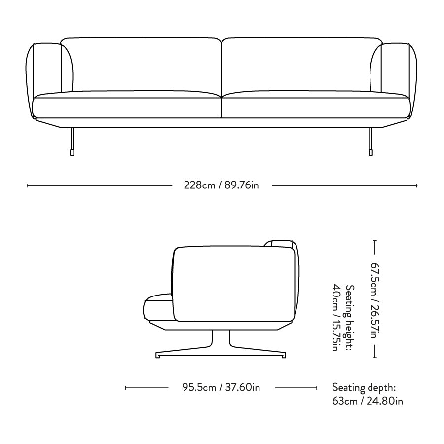 Inland AV23 - Upholstered Sofa.