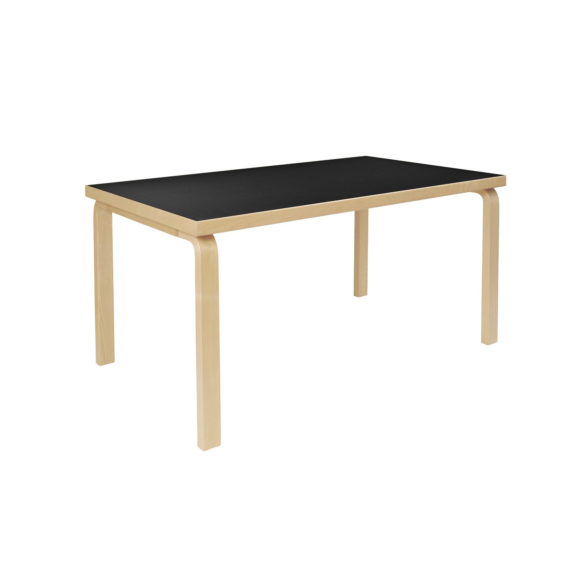 Artek Aalto Table 82A — birch/black linoleum