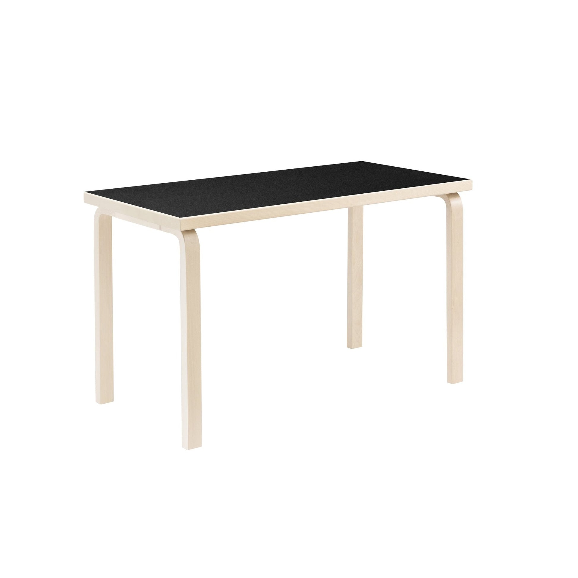 Artek Aalto Table 80A — birch/black linoleum