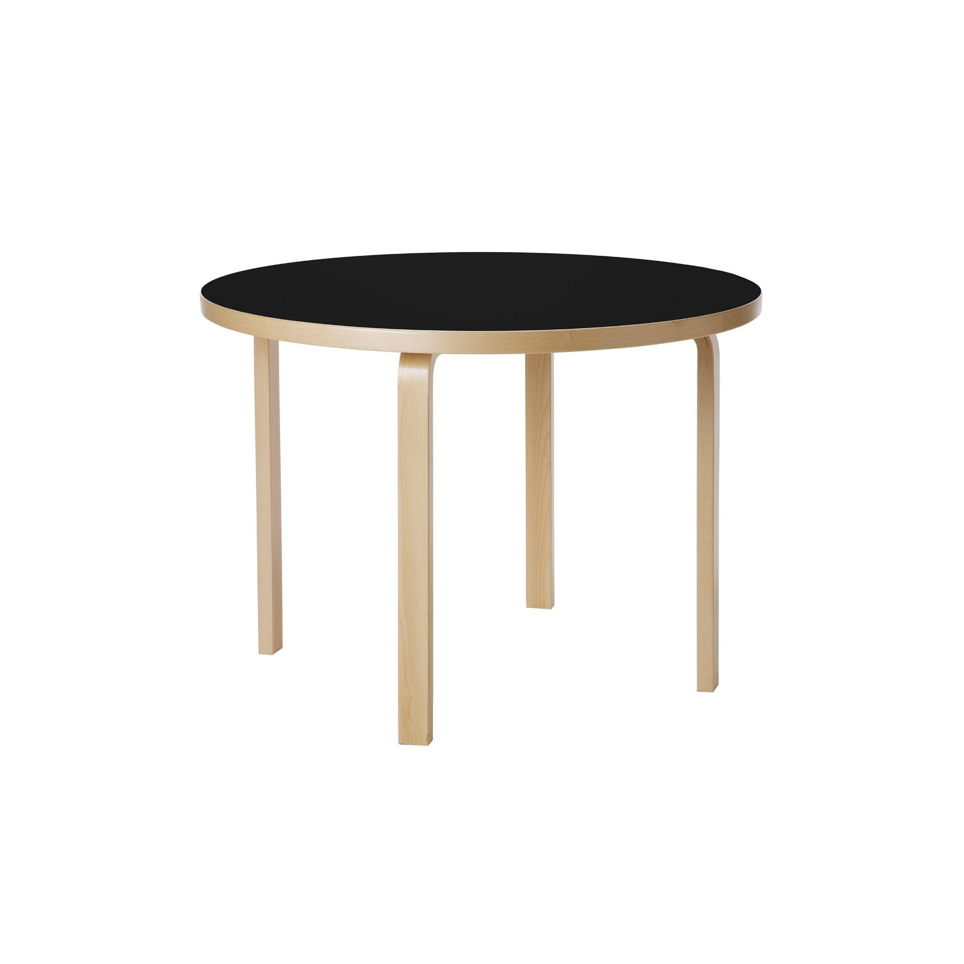 Artek Aalto Table 90A — birch/black linoleum