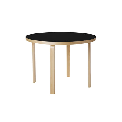 Artek Aalto Table 90A — birch/black linoleum
