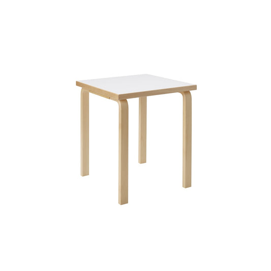 AALTO 80C - Square wooden table.