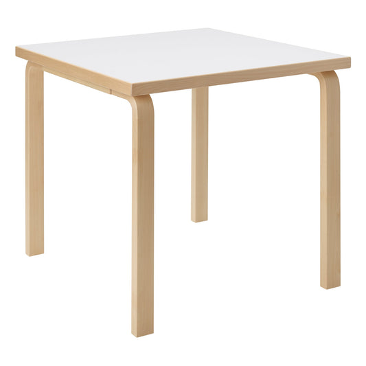 Aalto table 81C, birch - white laminate