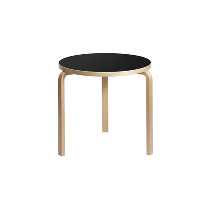 Artek Aalto Table 90B — birch/black linoleum