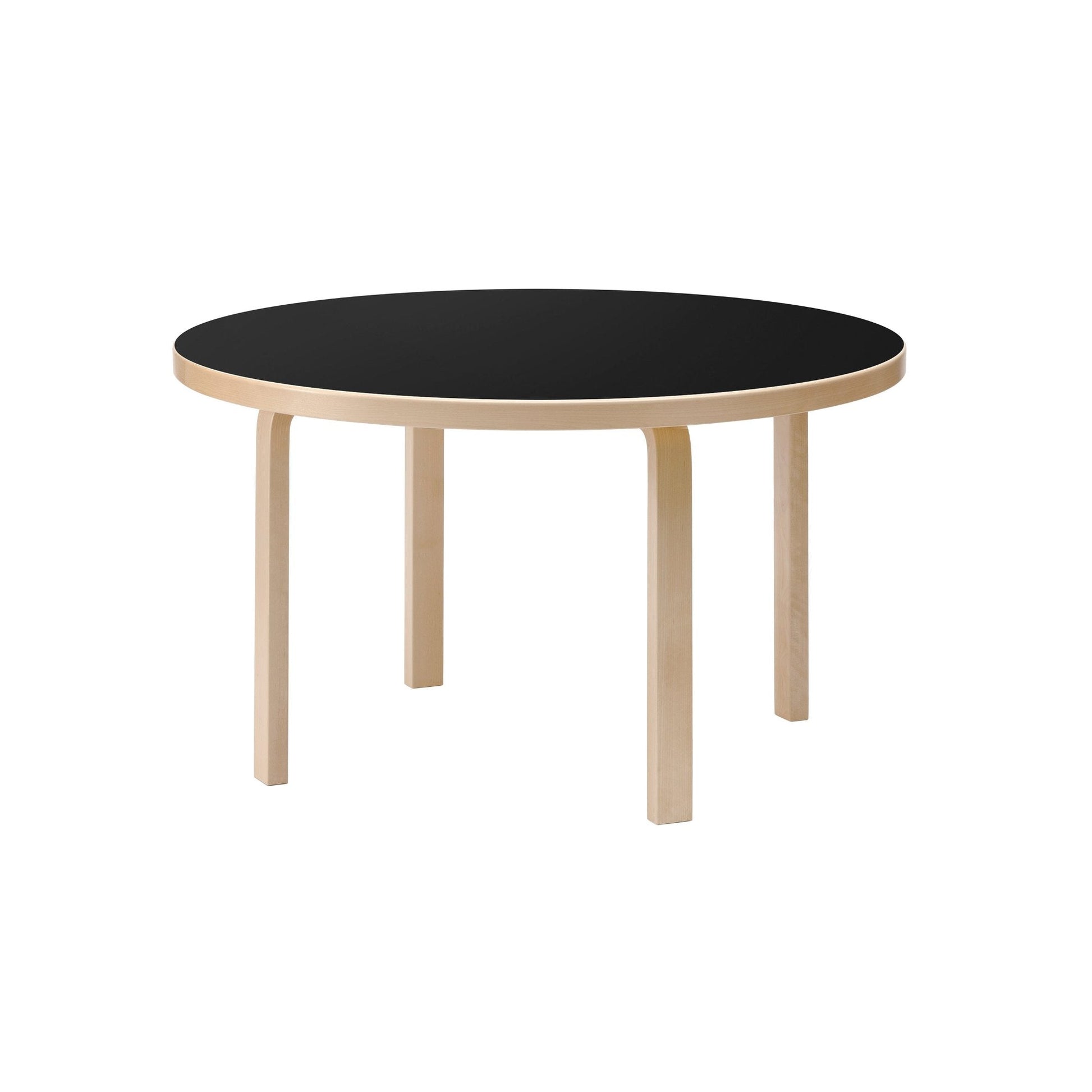 Artek Aalto Table 91 — birch/black linoleum