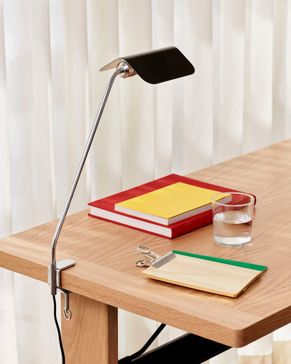 Apex desk clip lamp, iron black