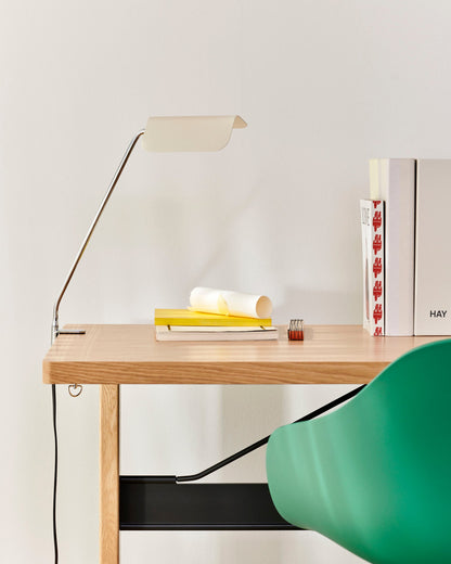 Apex desk clip lamp, oyster white