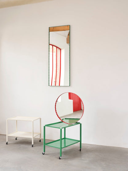 Arcs trolley, low, jade green