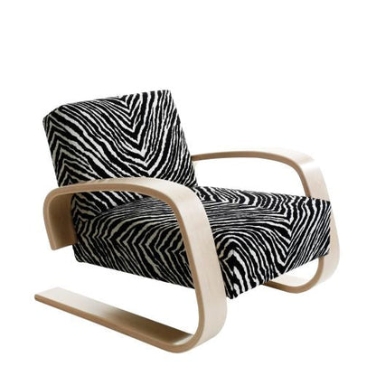 400 "TANK" - Cantilever wooden armchair with armrests (Request Info).